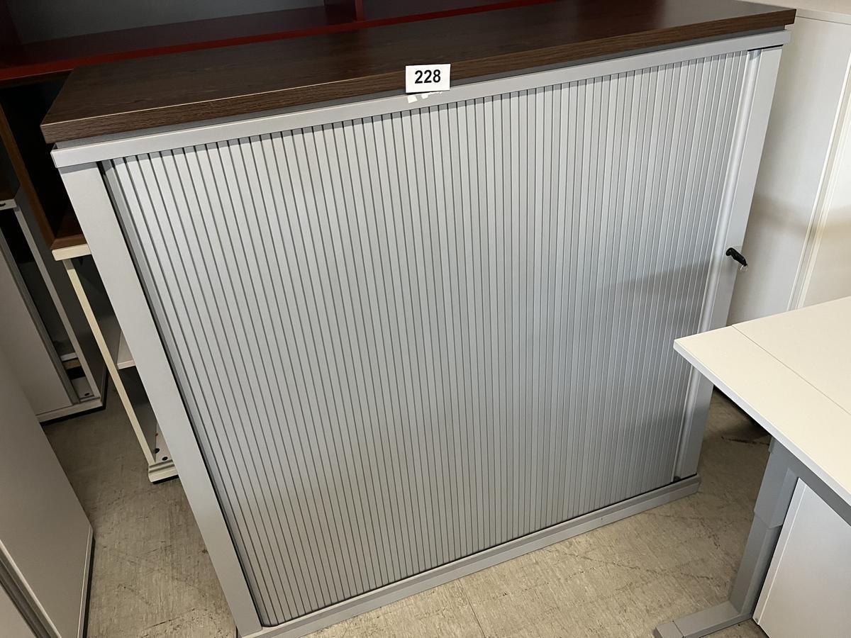 Akten-,Rolloschrank ca. 120/110 cm