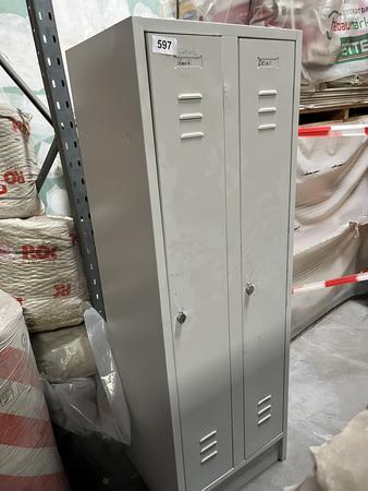 2 teiliger Umkleidespind in Metall 45/60/180 cm 2 teiliger Umkleidespind in Metall 45/60/180 cm