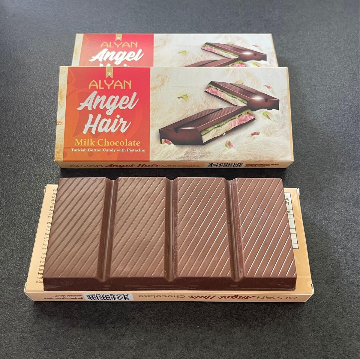1 Palette mit 288 Kartons Alyan Angel Hair Milk Chocolate, gesamt 3456 Stück, Herkunft Türkei?d=2025-11-04 21:21:27