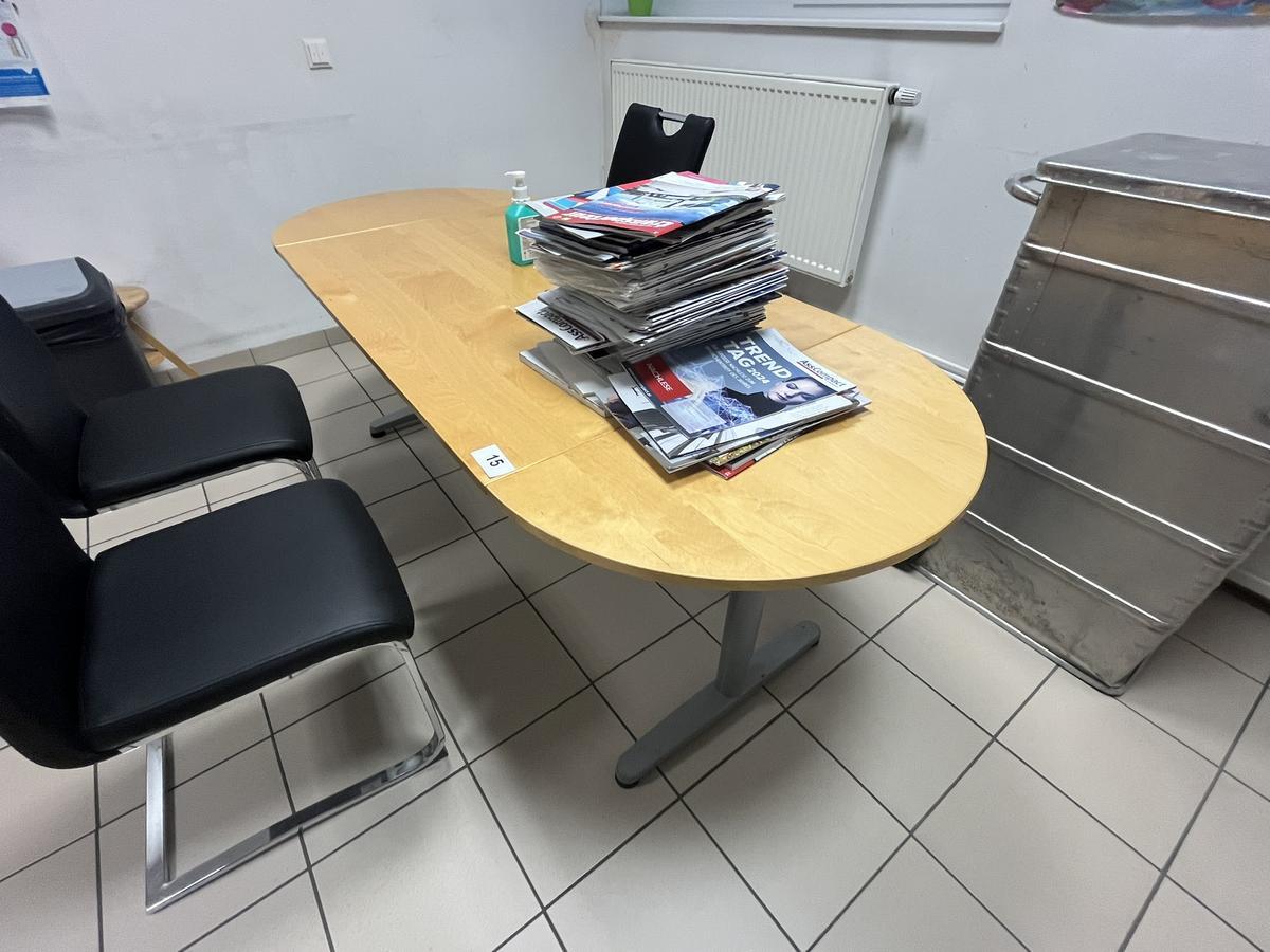 Besprechungstisch ca. 200x80 cm abgerundet