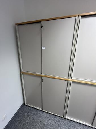 2 Stk.Aktenschränke jeweils 120/110 cm mit Schiebetüren 2 Stk.Aktenschränke jeweils 120/110 cm mit Schiebetüren