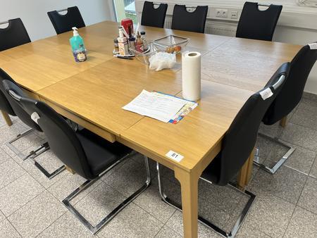 Sozialraumtisch ca. 240/160 cm ohne Stühle Sozialraumtisch ca. 240/160 cm ohne Stühle