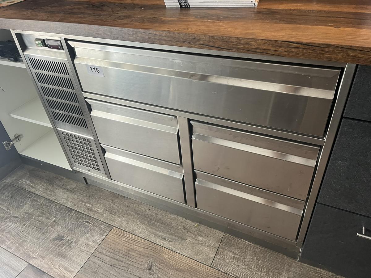 Einschubkühlpult mit Panierlade 4 Laden ca. 115/65/85 cm steckerfertig mit Aggregat?d=2025-11-07 20:01:43