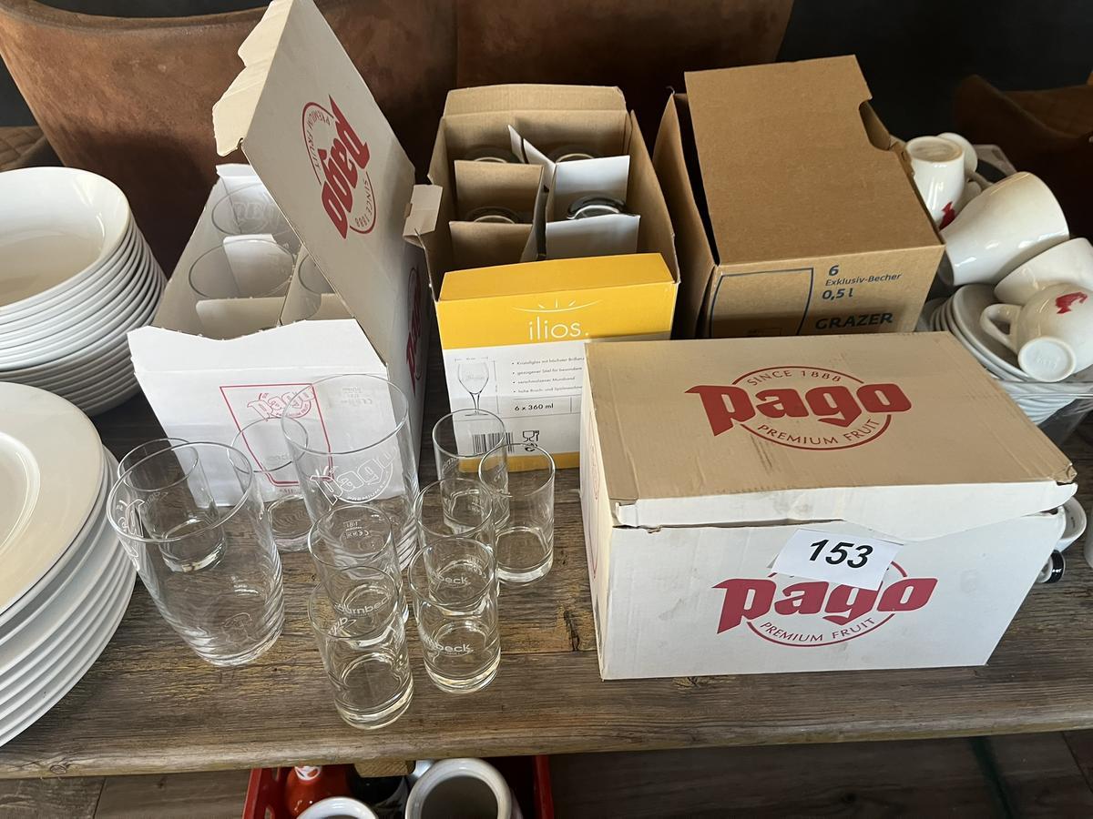 Großposten diverse Gläser