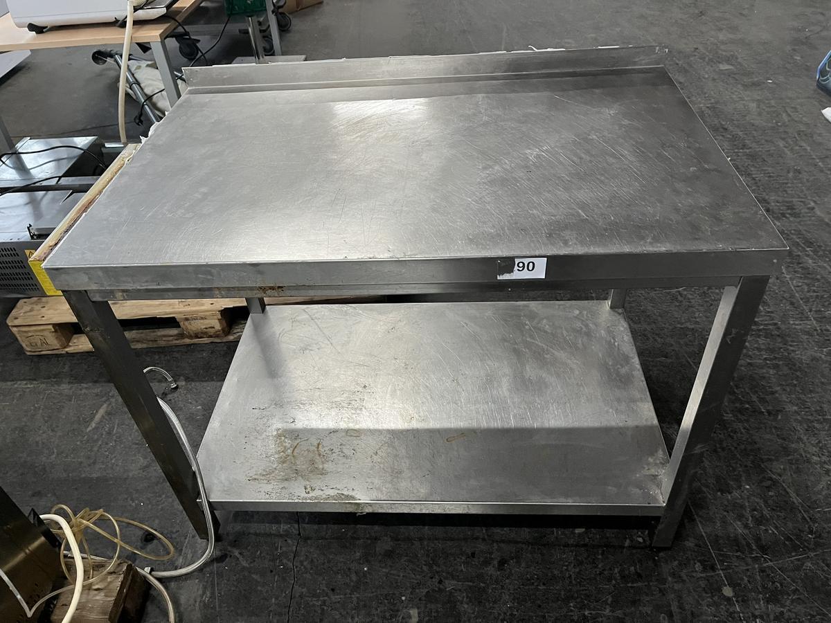 Edelstahl Arbeitstisch ca. 110x70 cm