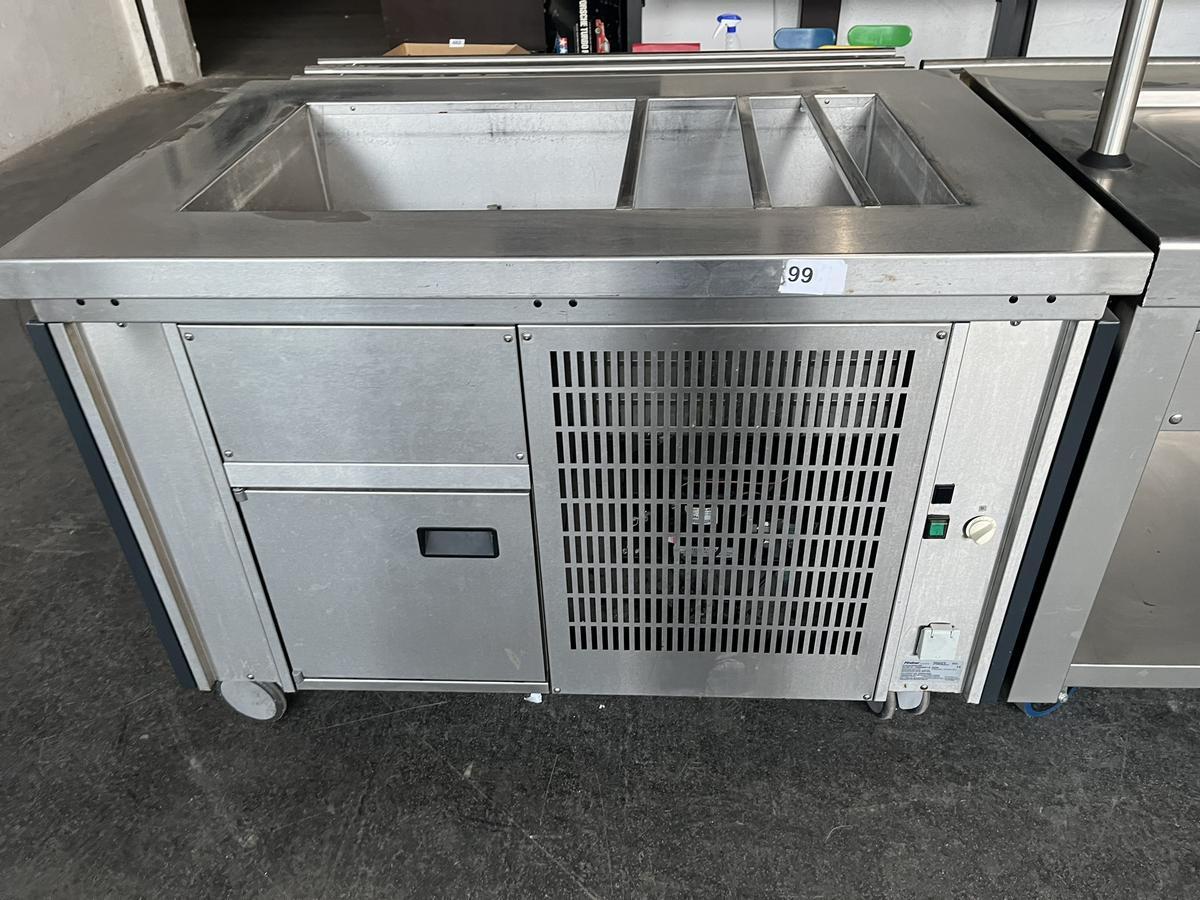 RIEBER Modular Küchenmodul 126/82/90 cm Kaltbuffet mit Kühlung - Eventküche