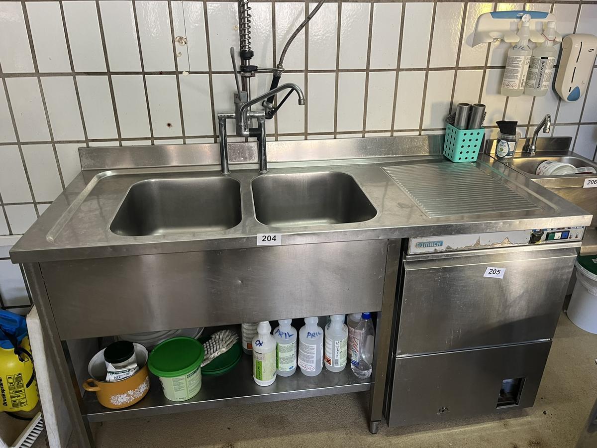 Spültischmodul mit Armatur  170/90/70 cm Becken 40750 cm