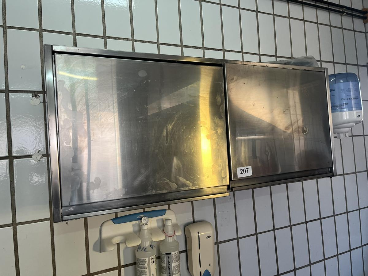 Edelstahl Hängeschrank ca. 120/35/50 cm 2 flügelig