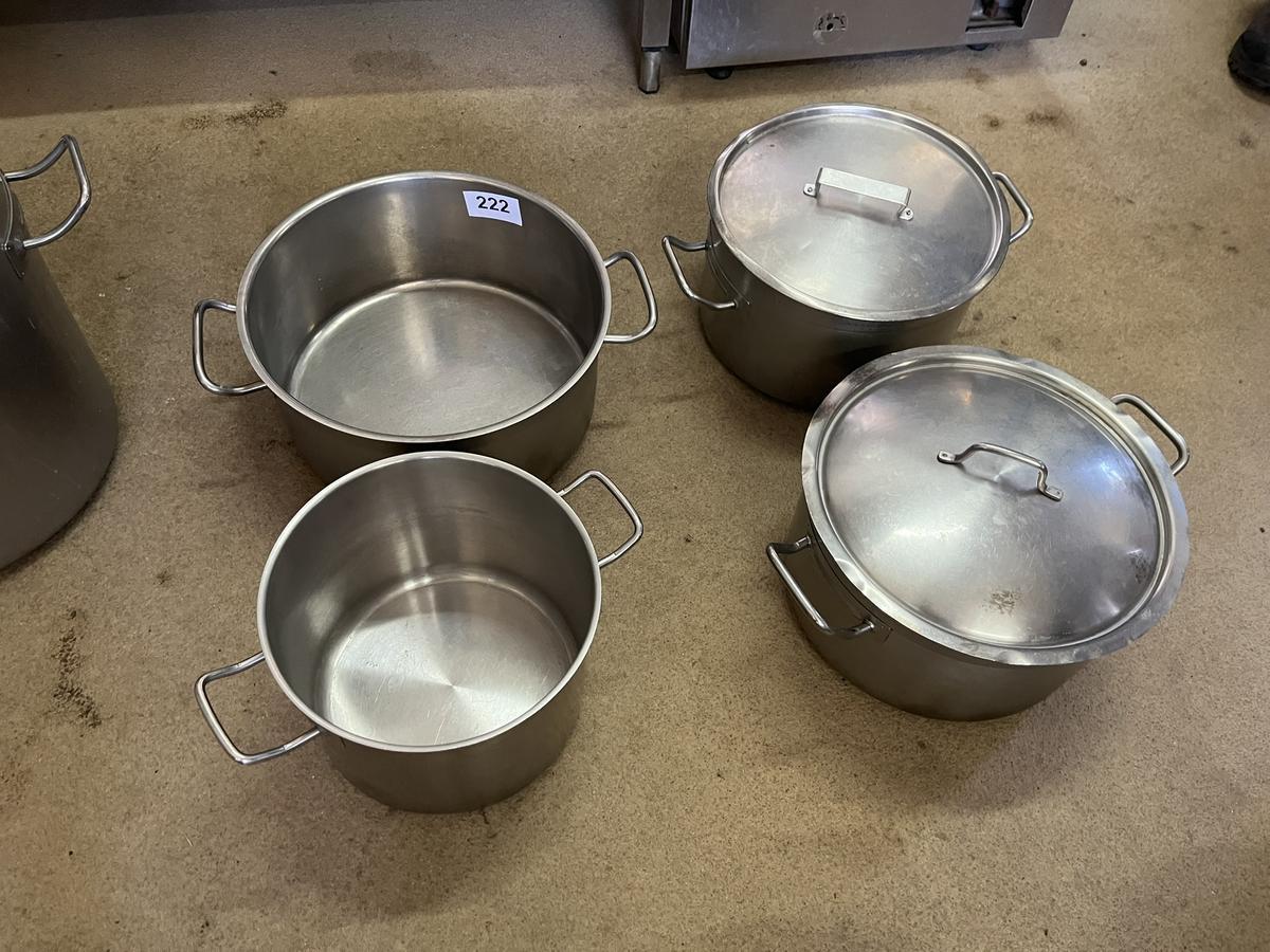 4 Stk.Kochtöpfe 38/17,27/21,32/19,32/19 cm