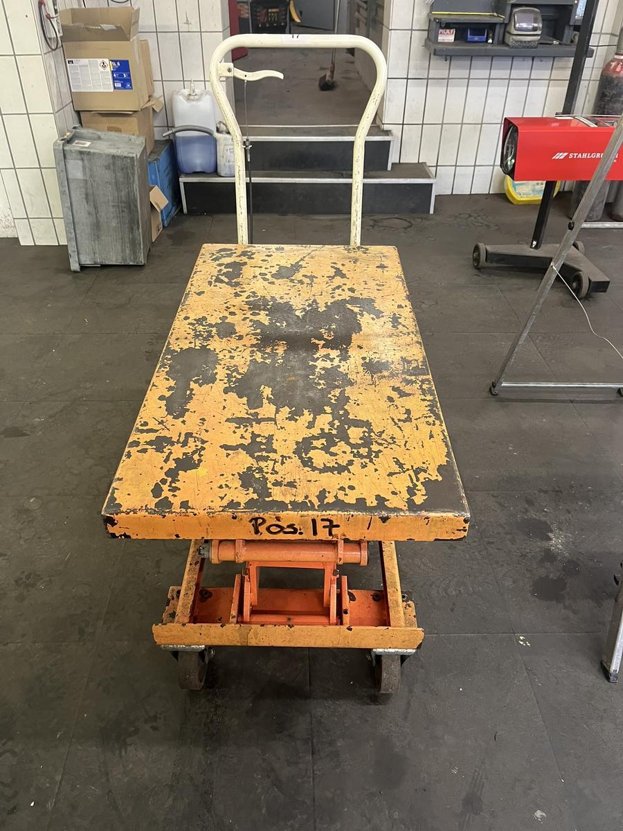 Hebebtisch 500 kg in mobiler Ausführung - Scherentisch