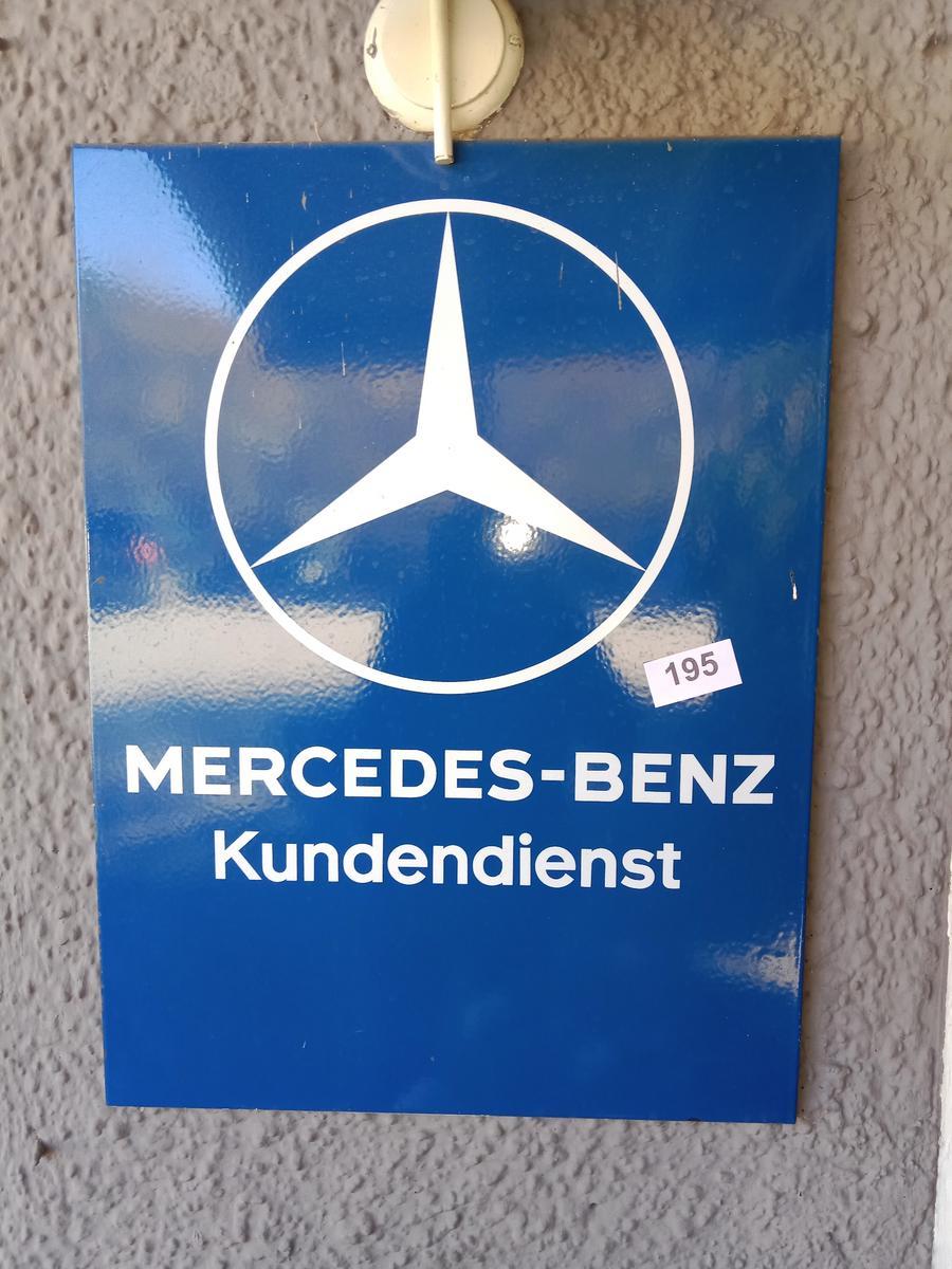 Blechschild  Mercedes