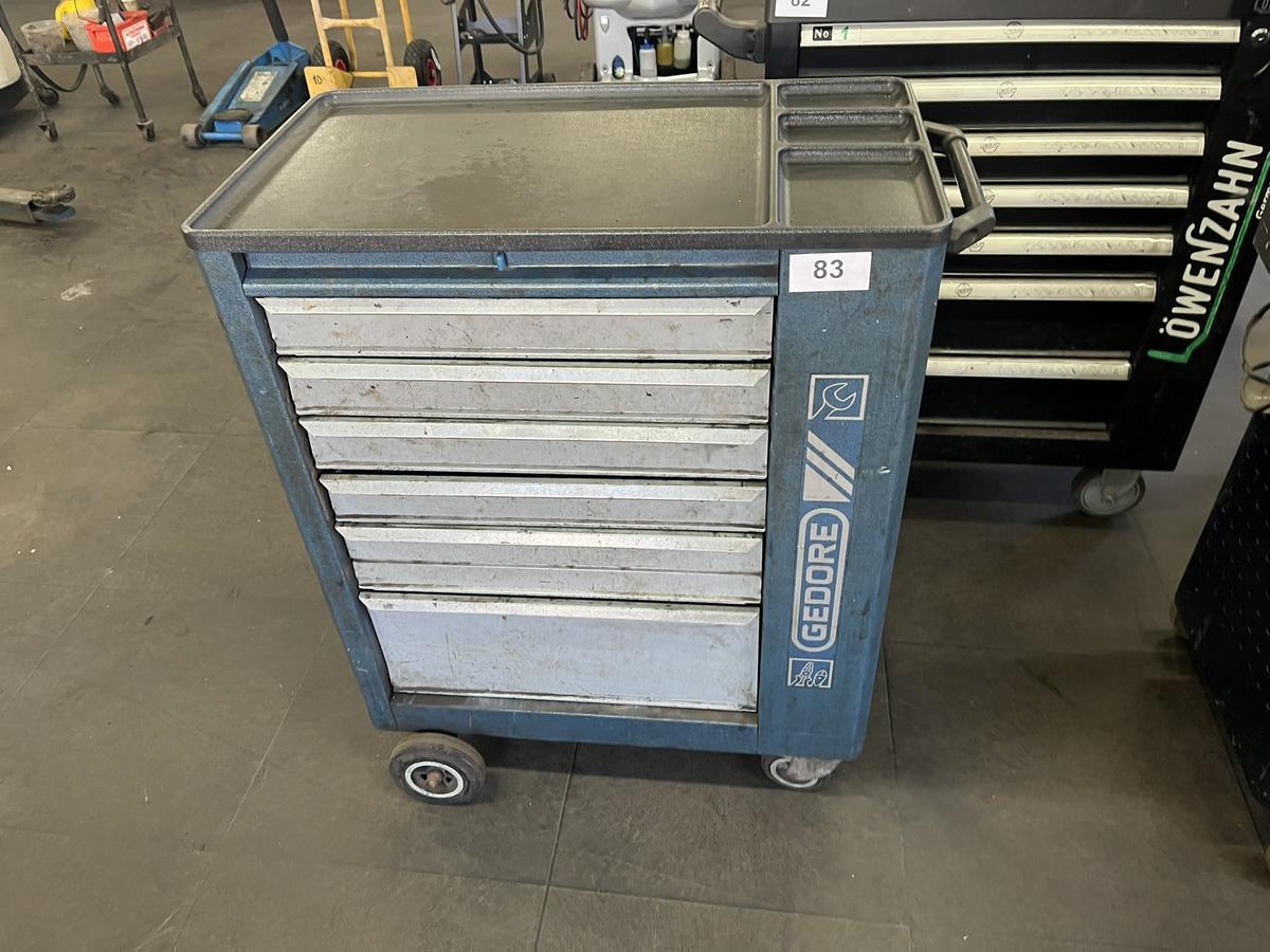 Gedore Werkzeugwagen bestück mit Handwerkzeugen