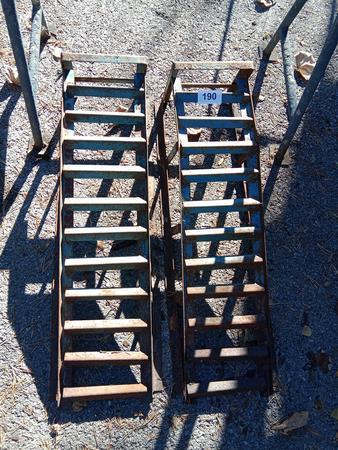 2 Stück Auffahrtsrampen für PKW und Lagerbock 2 Stück Auffahrtsrampen für PKW und Lagerbock