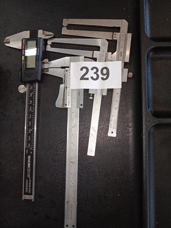 4 Stück Mess-,Schiebelehren 4 Stück Mess-,Schiebelehren