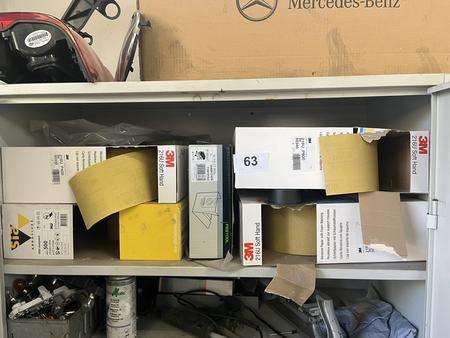 Schrankinhalt an 3 M Schleifmittel - Zubehör Schrankinhalt an 3 M Schleifmittel - Zubehör