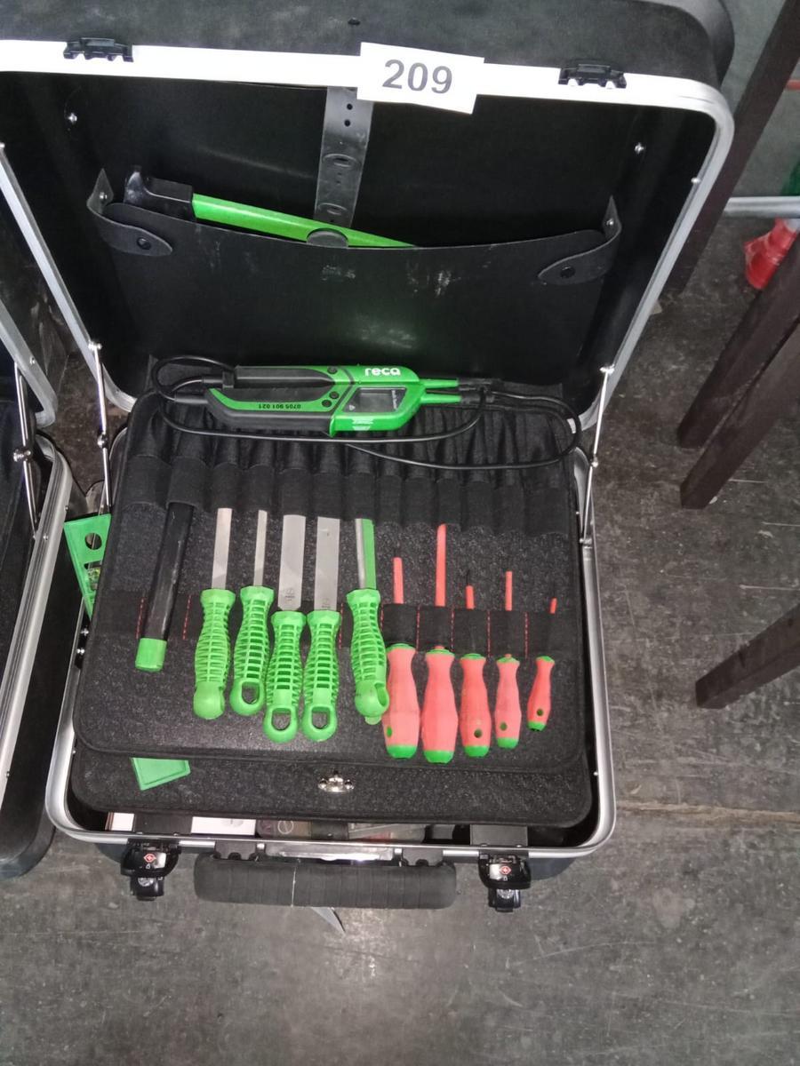 RECA Rollen-,Werkzeugkoffer bestückt mit Handwerkzeugen