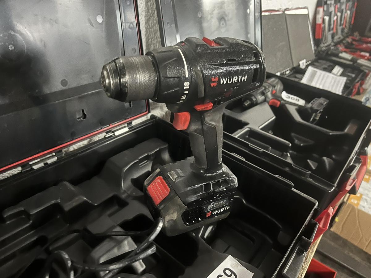 WÜRTH Akku Bohrschrauber ABS 18 mit Ladegerät/Akku im Koffer