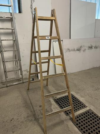 Holz-,Doppelstehleiter Steiner neuwertig 2 x 6 Sprossen