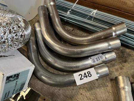 9 Stck Alu-,Steckbgen 40 mm neu