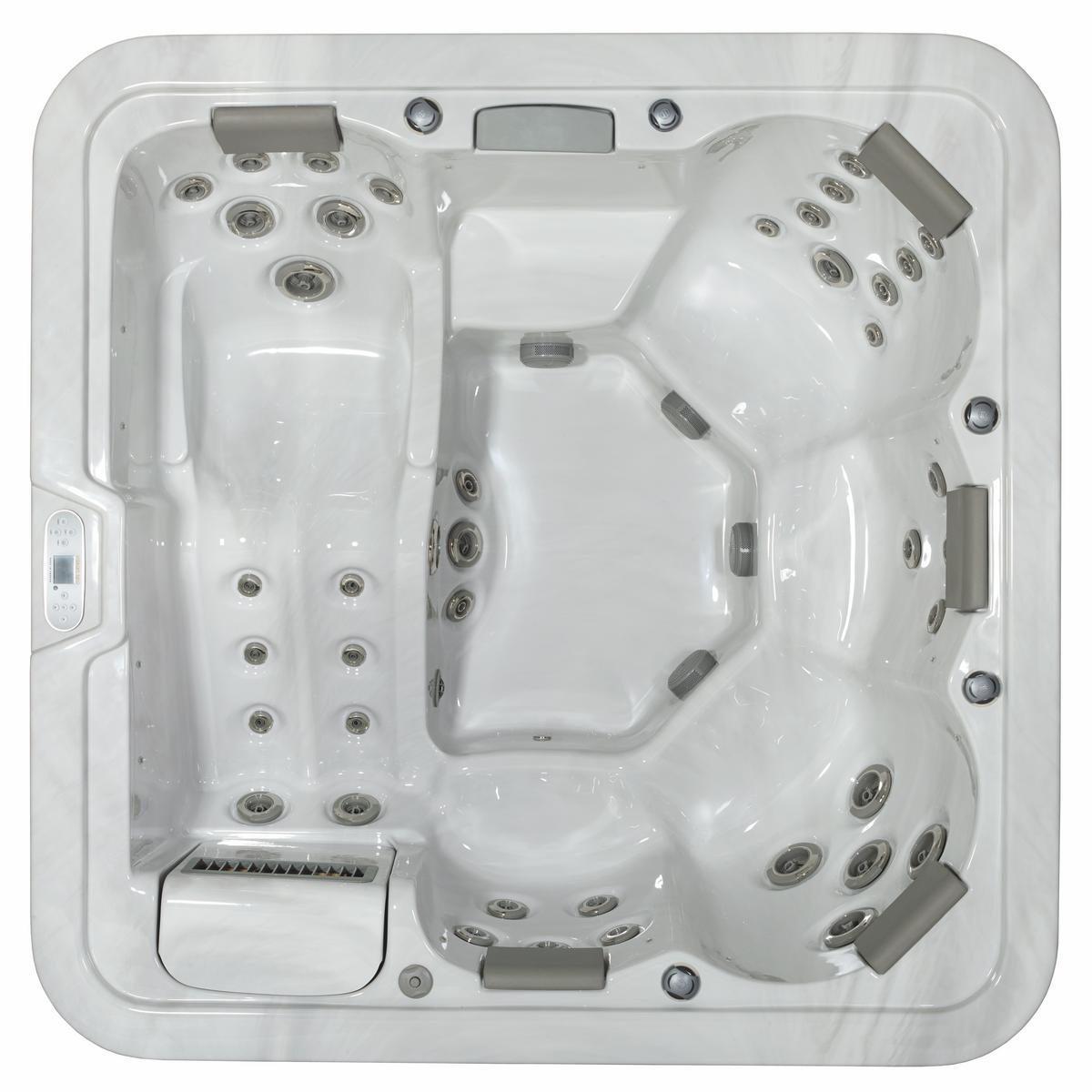 Whirlpool ViskanSpa Modell Asperö, 210x210cm, Wannenfarbe Glacier, Außenfarbe Alu schwarz, inkl. Fernbedienung, Original verpackte Neuware?d=2025-11-17 13:34:46