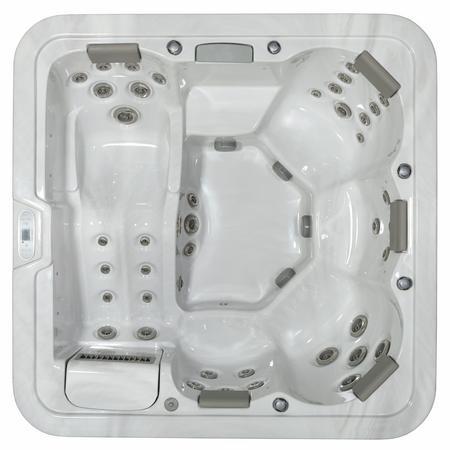 Whirlpool ViskanSpa Modell Asperö, 210x210cm, Wannenfarbe Glacier, Außenfarbe Alu schwarz, inkl. Fernbedienung, Original verpackte Neuware Whirlpool ViskanSpa Modell Asperö, 210x210cm, Wannenfarbe Glacier, Außenfarbe Alu schwarz, inkl. Fernbedienung, Original verpackte Neuware