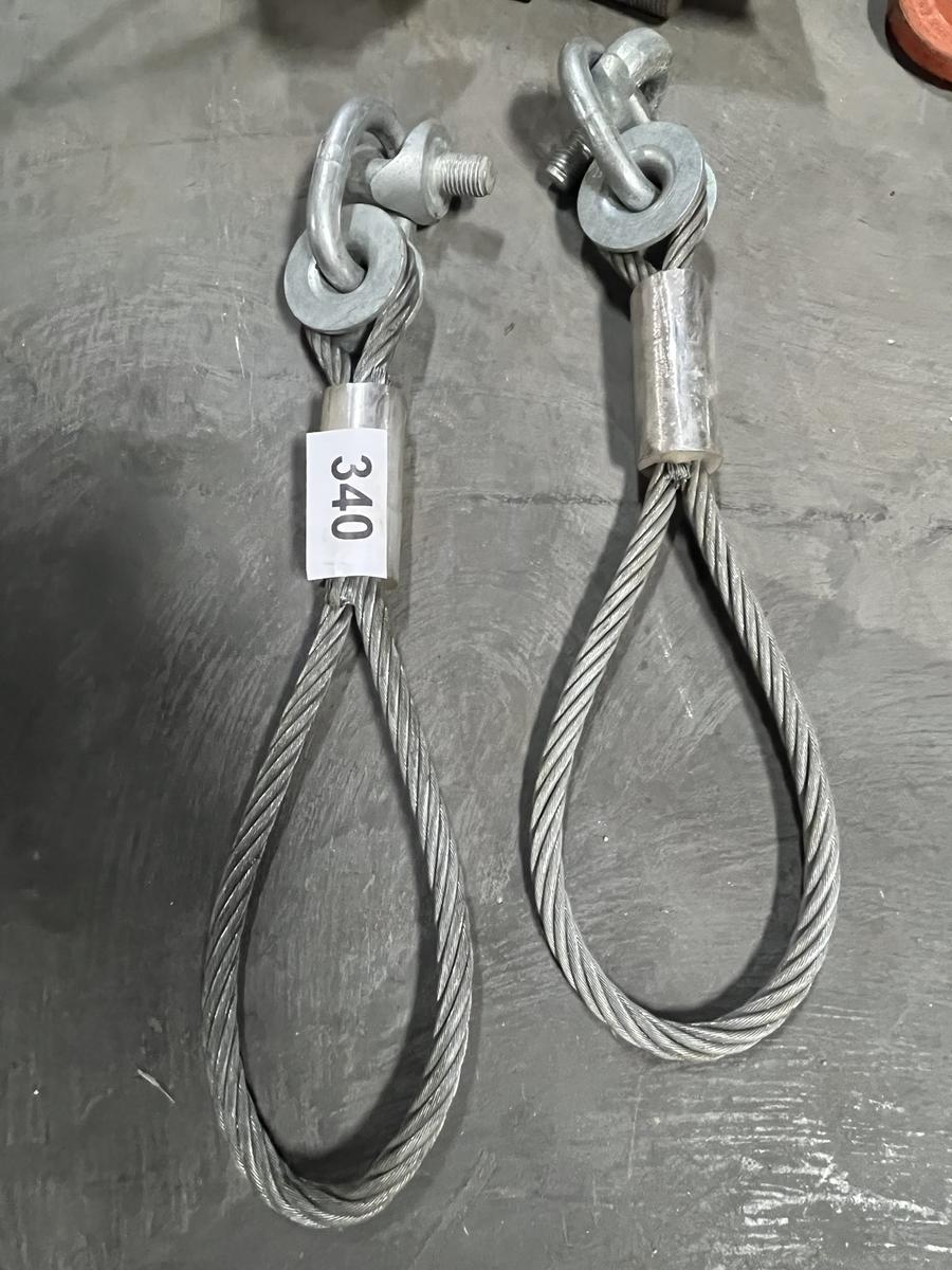 ca. 25 Stück verzinkte Hebeschlaufen neu