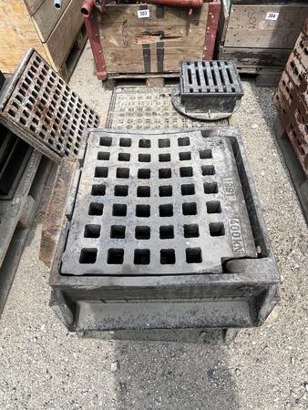 7 Stck Kanaldeckel 2/70x70cm, 2/60x60cm,3/30/30 cm