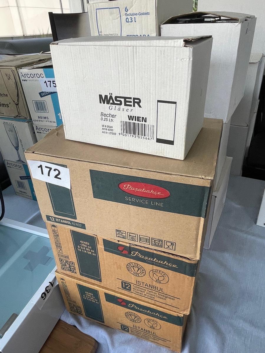 40 Stk. Wassergläser, 0.25L