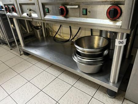 Unterbauschrank in Edelstahl ca. 130/51/55 cm Unterbauschrank in Edelstahl ca. 130/51/55 cm