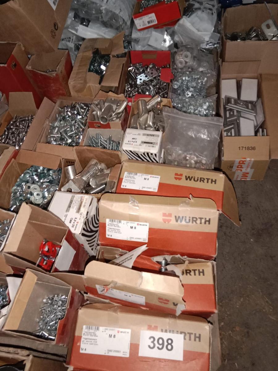 1 Palette mit WÜRTH Schrauben/Befestigungsmaterial