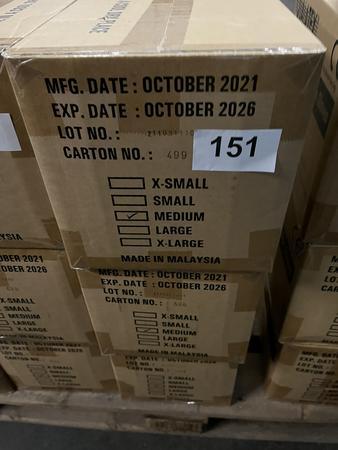 3 Karton Qualatex Latex Handschuhe, je 10 Pakete  100 Handschuhe, Medium