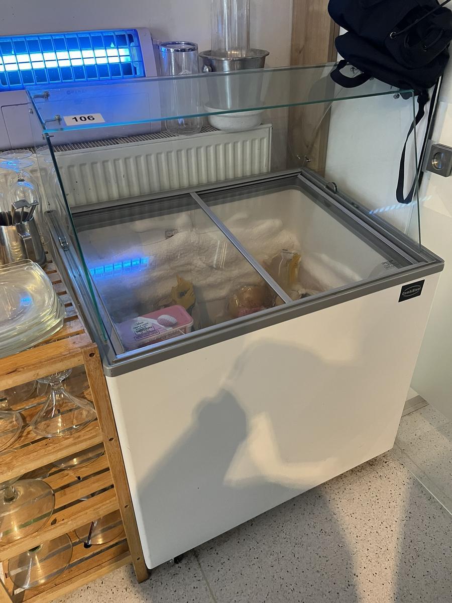 Eisvitrine Combi Steel 90/65/130 cm