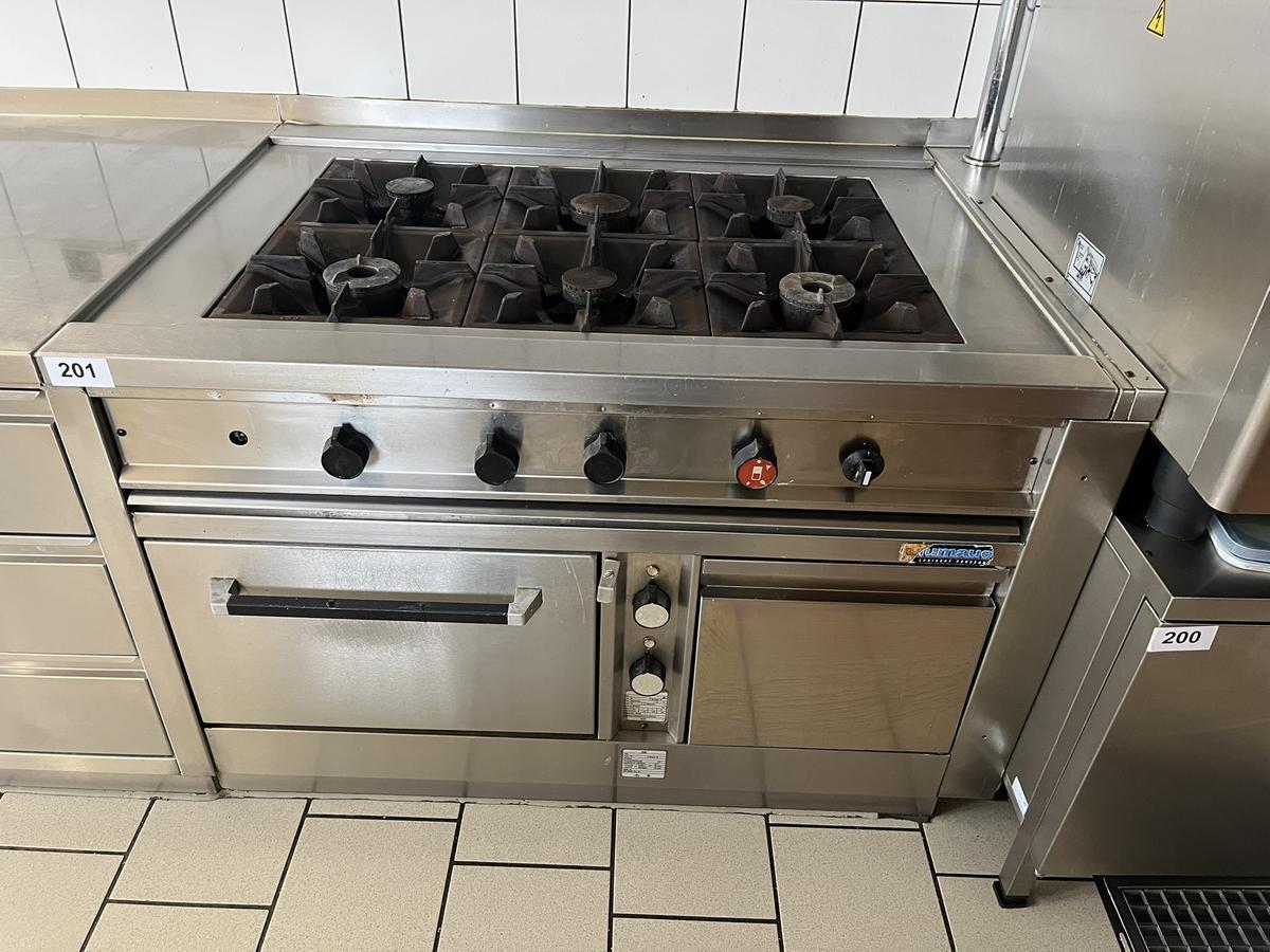 6-flammiger Gasherd ca.122/90/85 cm?d=2025-12-15 07:34:18