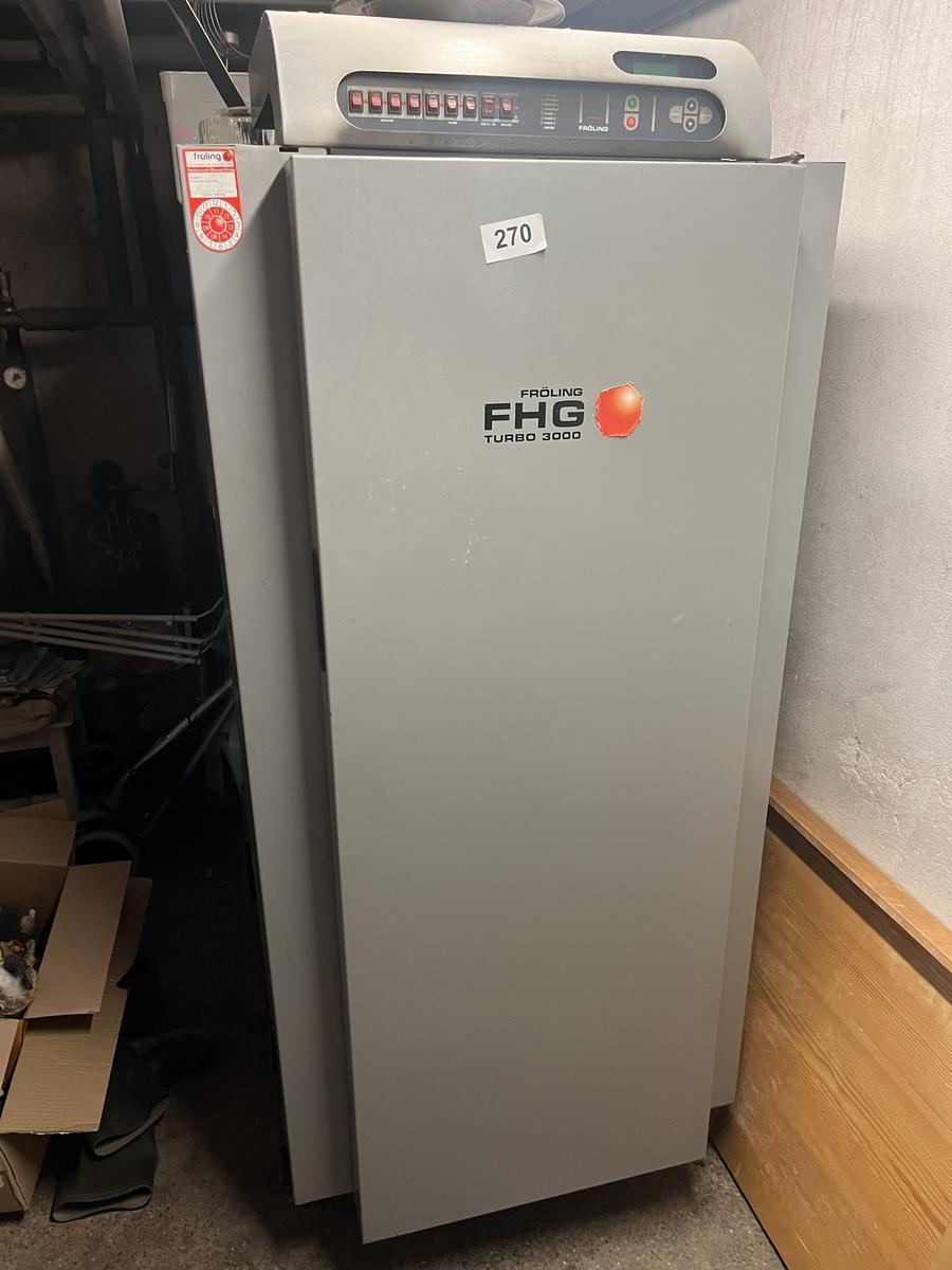 Fr&ouml;ling Turbo 3000 St&uuml;ckgutofen Type FHG Bj.2003 , ca. 77.5 kW Nennw&auml;rmeleistung - volleinsatzbereit - Selbstabbau d.d.K&auml;ufer - Vorf&uuml;hrung m&ouml;glich?d=2025-12-15 07:34:06