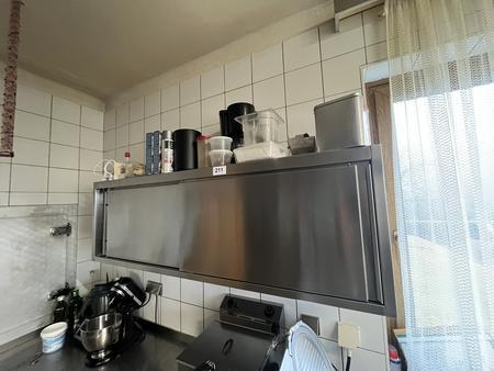 Edelstahl Hängeschrank mit Fachebene ca. 162/50/35 cm Edelstahl Hängeschrank mit Fachebene ca. 162/50/35 cm