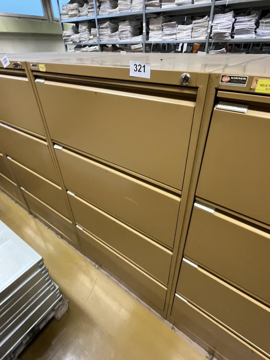 Blech - Werkzeugschrank mit 3 Auszugsladen, 140x52x65cm