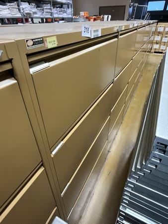 Blech - Werkzeugschrank mit 3 Auszugsladen, 140x52x65cm Blech - Werkzeugschrank mit 3 Auszugsladen, 140x52x65cm
