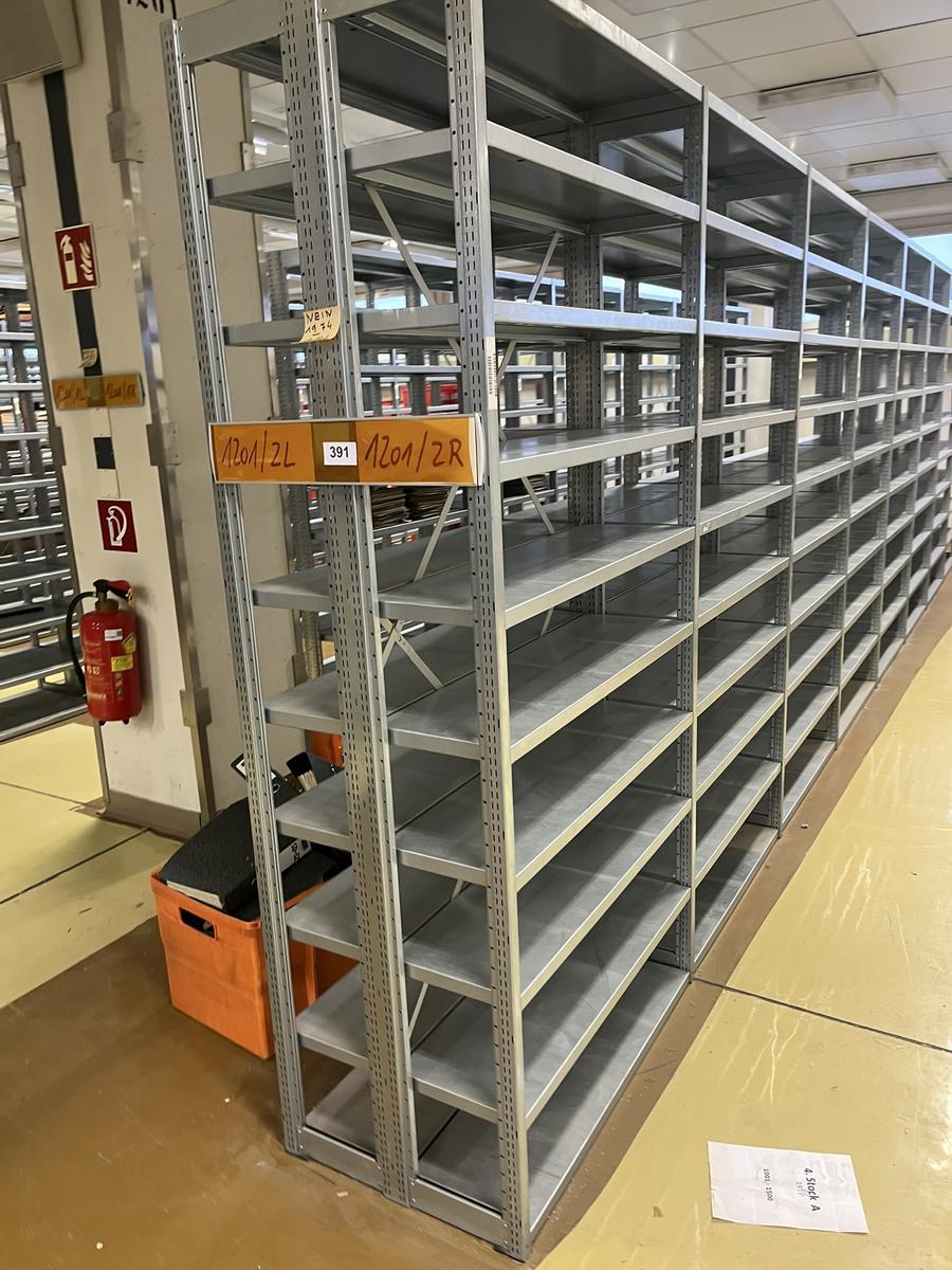 ca. 7.8 Laufmeter Steckregalanlage mit Fachb&ouml;den, 60cm tief, 224cm hoch?d=2025-12-17 18:28:47