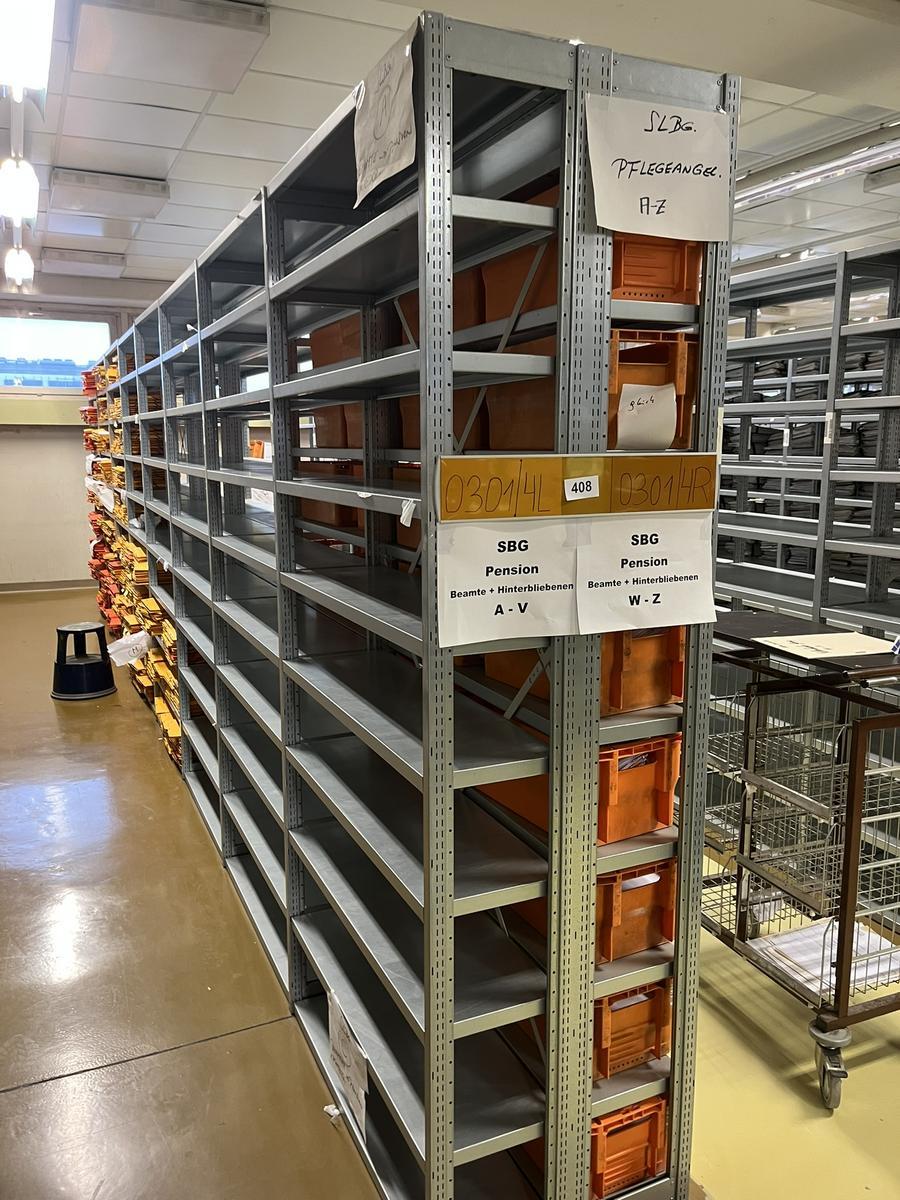 ca. 7.8 Laufmeter Steckregalanlage mit Fachb&ouml;den, 60cm tief, 224cm hoch?d=2025-12-17 18:27:41