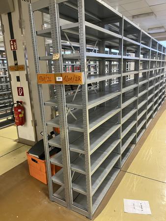 ca. 7.8 Laufmeter Steckregalanlage mit Fachböden, 60cm tief, 224cm hoch ca. 7.8 Laufmeter Steckregalanlage mit Fachböden, 60cm tief, 224cm hoch