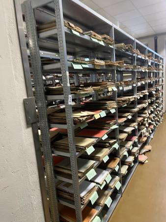 ca. 5.8 Laufmeter Steckregalanlage mit Fachböden, 60cm tief, 224cm hoch ca. 5.8 Laufmeter Steckregalanlage mit Fachböden, 60cm tief, 224cm hoch