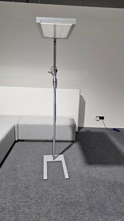 2 Stk. Siteco Stehlampen, silber