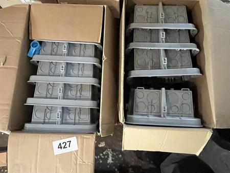 2 Karton 10 St�ck Elektro-,Einbauverteiler