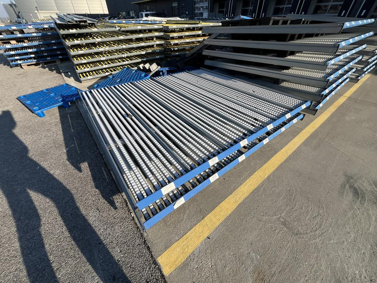 8 Stk.BITO Rollregale f&uuml;r St&uuml;ckgut 270/250/13 cm