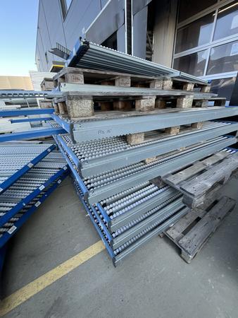 8 Stk.BITO Rollregale f�r St�ckgut 270/250/13 cm