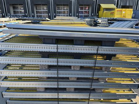 6 Stk. SCH�FER Rollregale f�r St�ckgut ca.243/270/25 cm