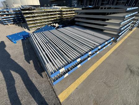 8 Stk.BITO Rollregale f�r St�ckgut 270/250/13 cm