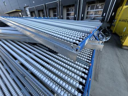 7 Stk.BITO Rollregale f�r St�ckgut 270/250/13 cm