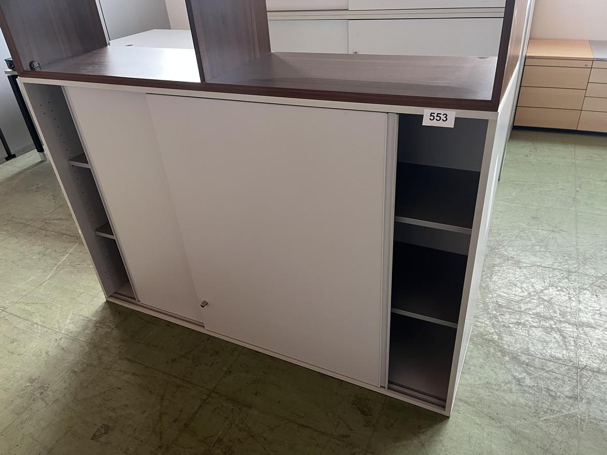 Aktenschrank 160/110 cm 3 Ordnerh&ouml;hen grau mit Schiebet&uuml;ren?d=2026-01-19 16:54:42