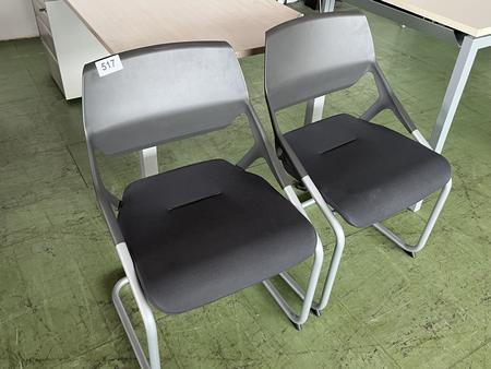 2 St�ck Besprechungsst�hle